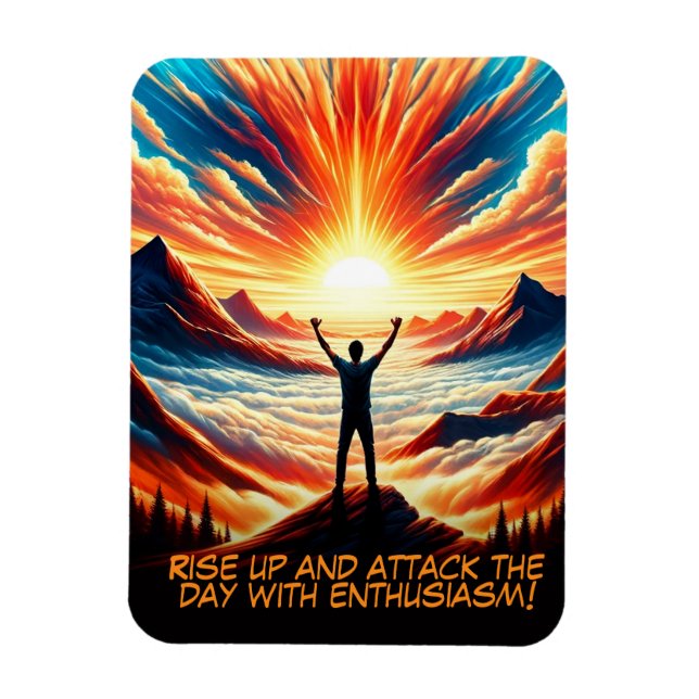 Rise Up with Enthusiasm Magnet (Vertical)