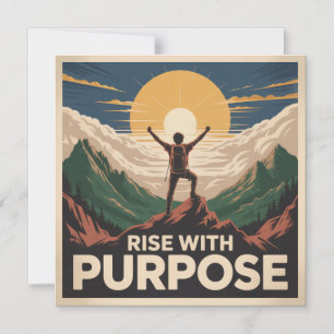 Rise With Purpose Magnetic Invitation