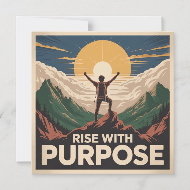 Rise With Purpose Magnetic Invitation (Front)