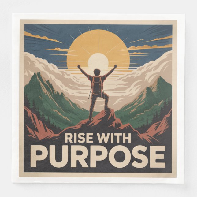 Rise With Purpose Napkin (Front)