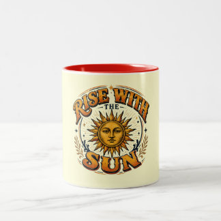 Rise With The Sun Badge Two-Tone Coffee Mug