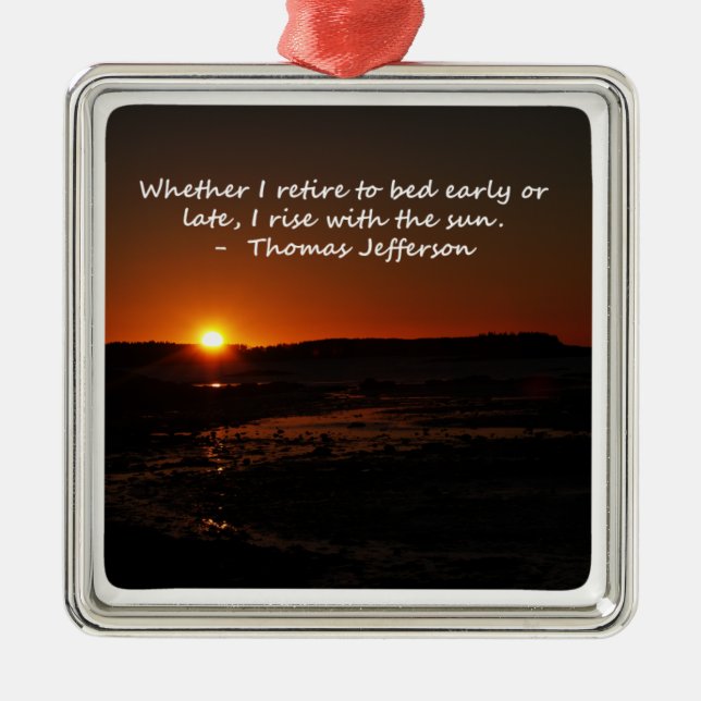 Rise With The Sun Metal Tree Decoration (Front)