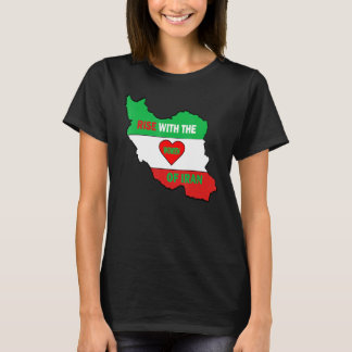 Rise with the women of Iran Freedom flag girls T-Shirt