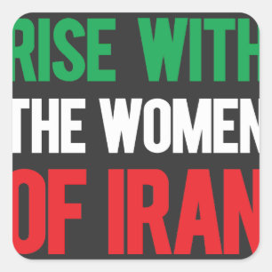Rise with the Women of Iran Square Sticker
