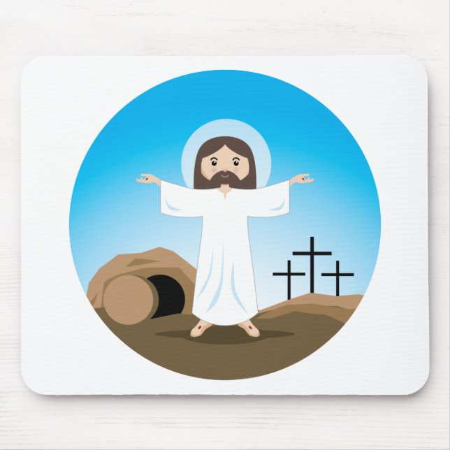 Risen Christ Mouse Pad (Front)
