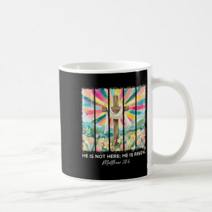 Risen Christian Wildflower Happy Easter Women Coffee Mug