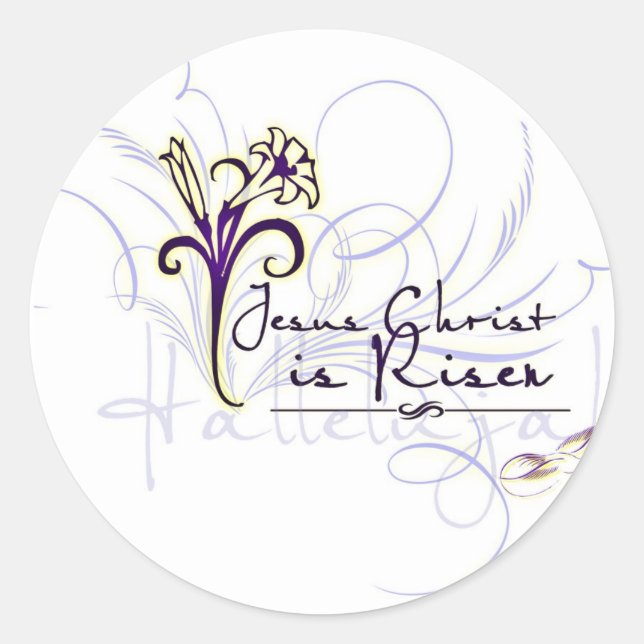 Risen Classic Round Sticker (Front)