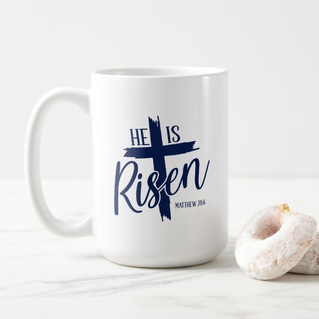 Risen Cross Coffee Mug (With Donut)