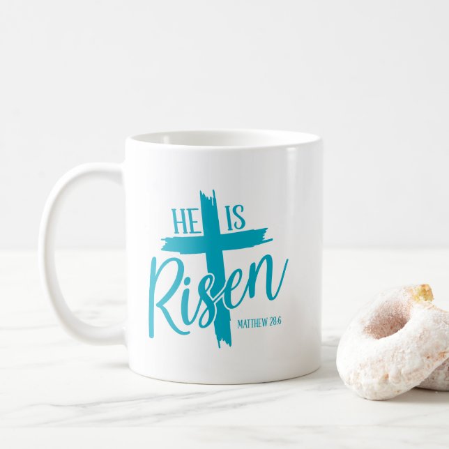 Risen Cross Coffee Mug (With Donut)