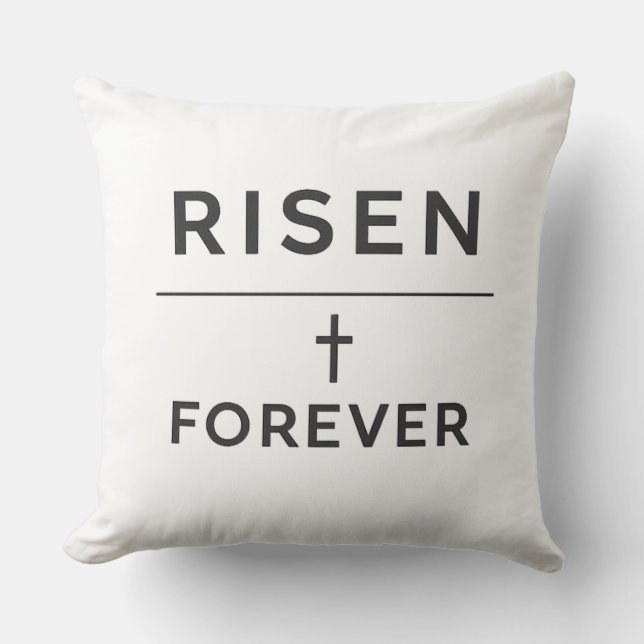 Risen + Forever Sticker  Cushion (Front)