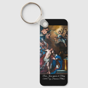 Risen Jesus appears to Mary Key Ring