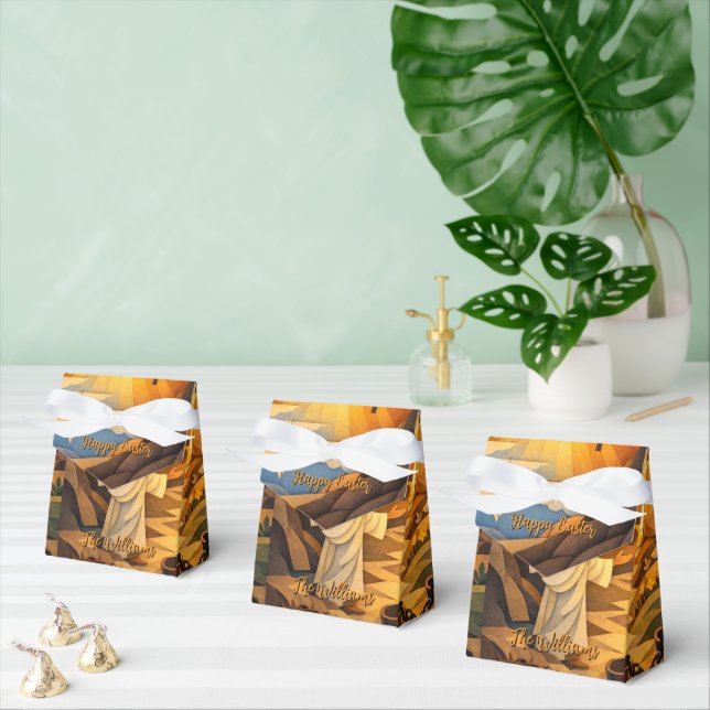 Risen Jesus Empty Tomb Easter Small Favor Box (Multiple)
