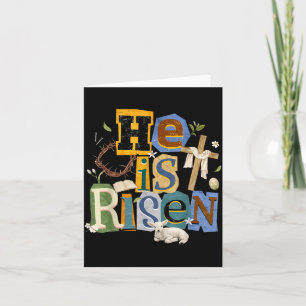 Risen Jesus for Kids Girls Boys Women Youth Easter Card