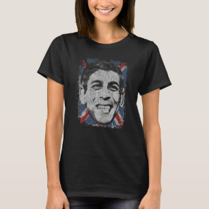 Rishi Sunak  British Prime Minister Stencil Art UK T-Shirt
