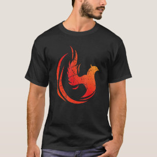 Rising Bird Phoenix Mythical Fantasy Firebird Fans T-Shirt