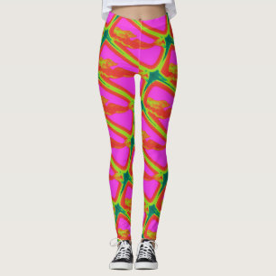 rising blonde mermaids pink leggings