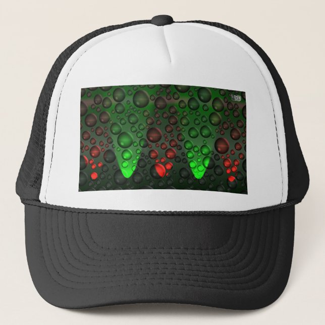 Rising Bubbles Green/Red Cap (Front)