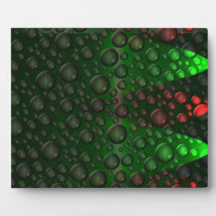 Rising Bubbles (Green&Red) Plaque