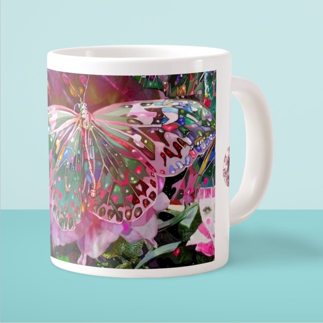 Rising Dawn Butterfly Large Coffee Mug (Creator Uploaded)