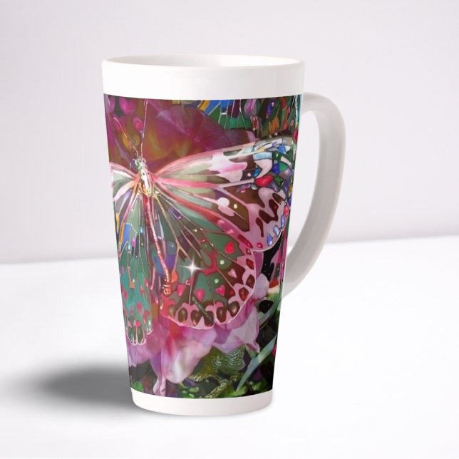 Rising Dawn Butterfly Latte Mug (Creator Uploaded)