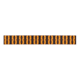Rising Flames Abstract Grosgrain Ribbon