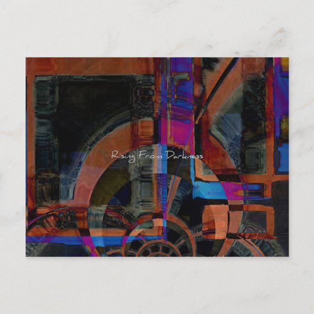 Rising From Darkness Abstract Postcard (Front)