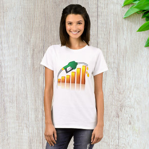Rising Gas Prices Inflation Bar Chart T-Shirt