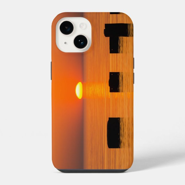 Rising Orange iPhone Case (Back)