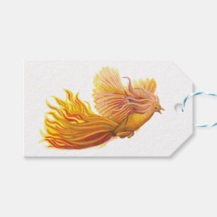 Rising Phoenix Bird  Gift Tags