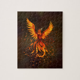 Rising Phoenix Bird Jigsaw Puzzle