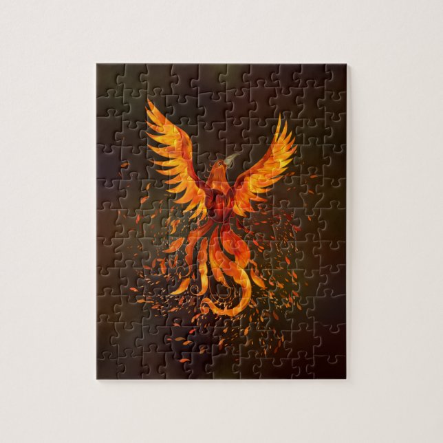 Rising Phoenix Bird Jigsaw Puzzle (Vertical)
