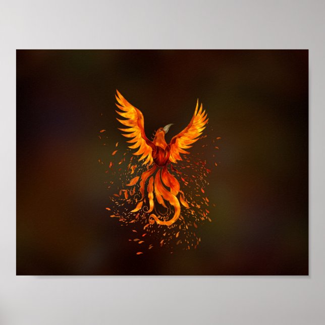 Rising Phoenix Bird Poster (Front)