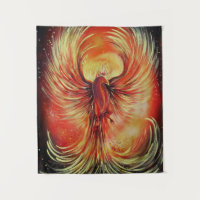 Rising Phoenix Fire Bird Bold Flame Fantasy