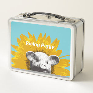 Rising Piggy Metal Lunch Box
