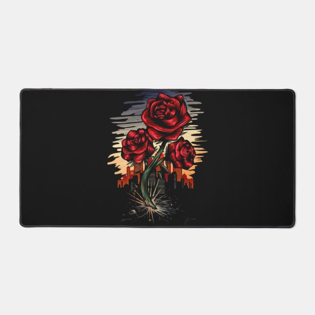 Rising Rose Desk Mat (Front)