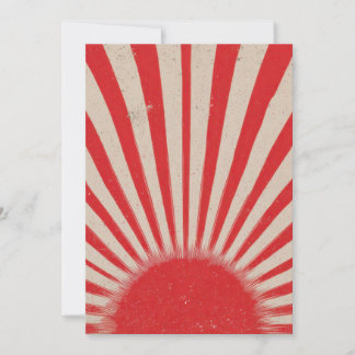 Rising Sun Background – Retro Vintage Rays Holiday Card
