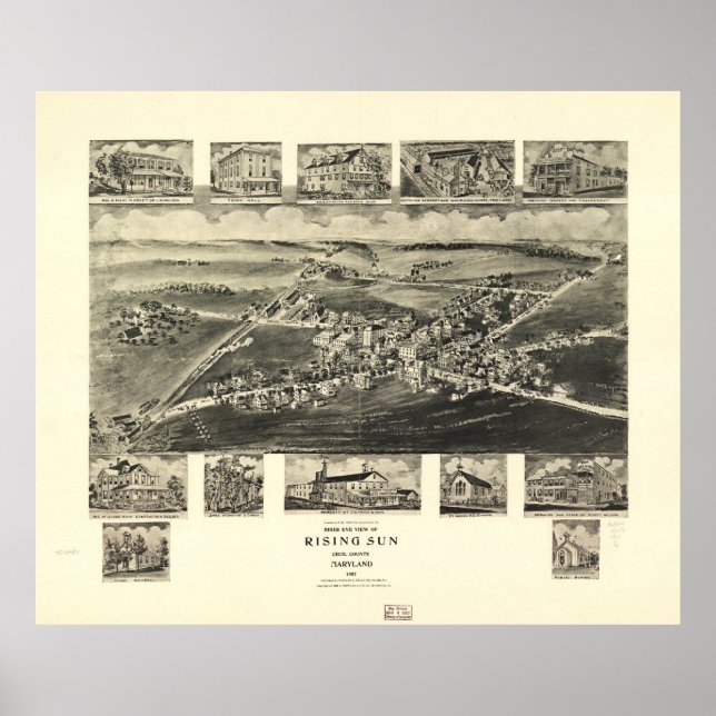 Rising Sun, Cecil County, Maryland (1907) Poster (Front)