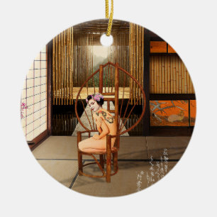 Rising Sun Ceramic Ornament