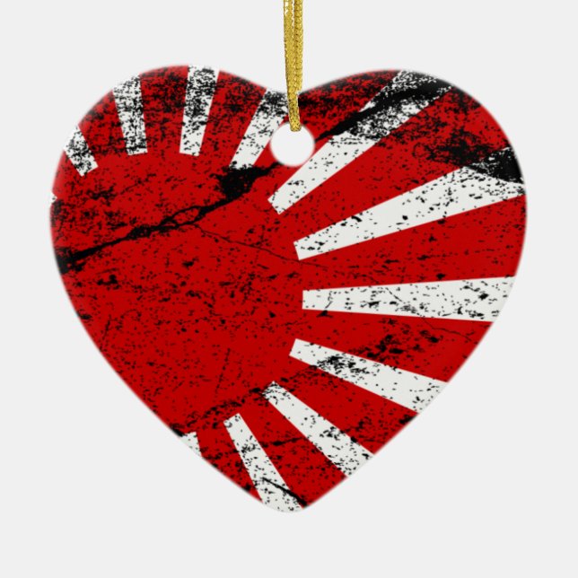 Rising Sun Ceramic Tree Decoration (Front)