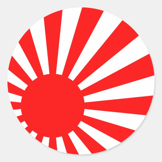 Rising Sun Classic Round Sticker (Front)