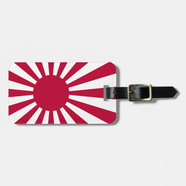 Rising Sun Flag Luggage Tag (Front Horizontal)