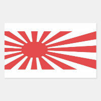 Rising Sun Japanese Flag Stickers