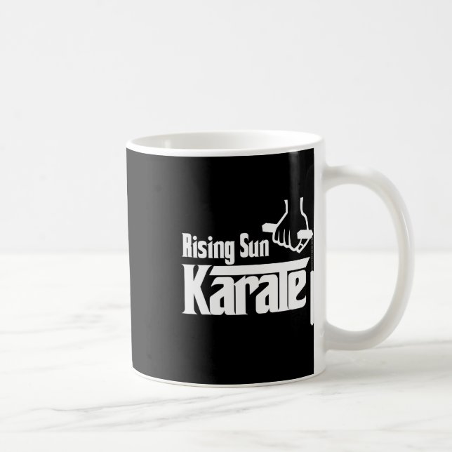 Rising Sun Karate Nunchuck  Coffee Mug (Right)