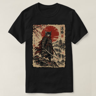 Rising Sun Ronin Cat Samurai T-Shirt