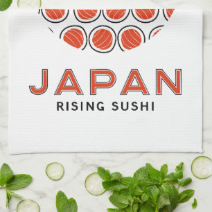 Rising Sushi Tea Towel