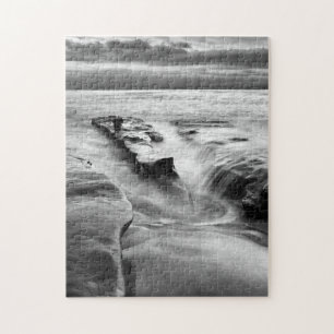 Rising Tide At The Beach Jigsaw Puzzle