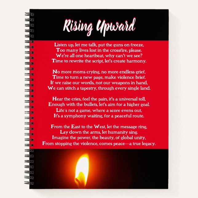 Rising Upward Poem Notebook (Front)
