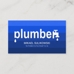 Rising Waters Stylish Plumber Faucet Business Card