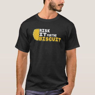 Risk It For The Biscuit Chicken Sunglasses Artwork T-Shirt