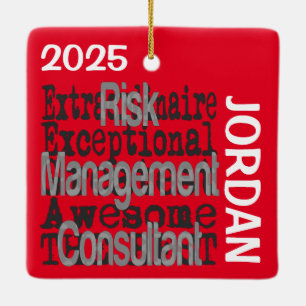 Risk Management Consultant Extraordinaire Ceramic Ornament